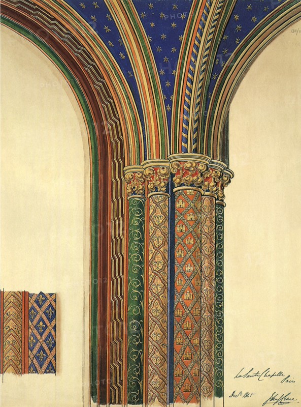 Polychromed Columns