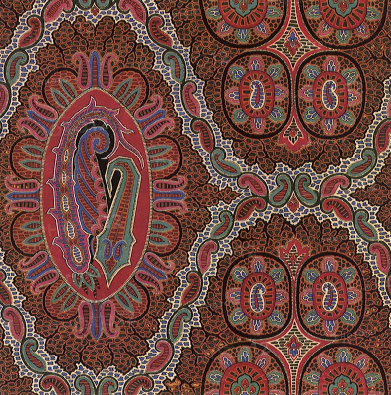 Paisley and Oval Motif.