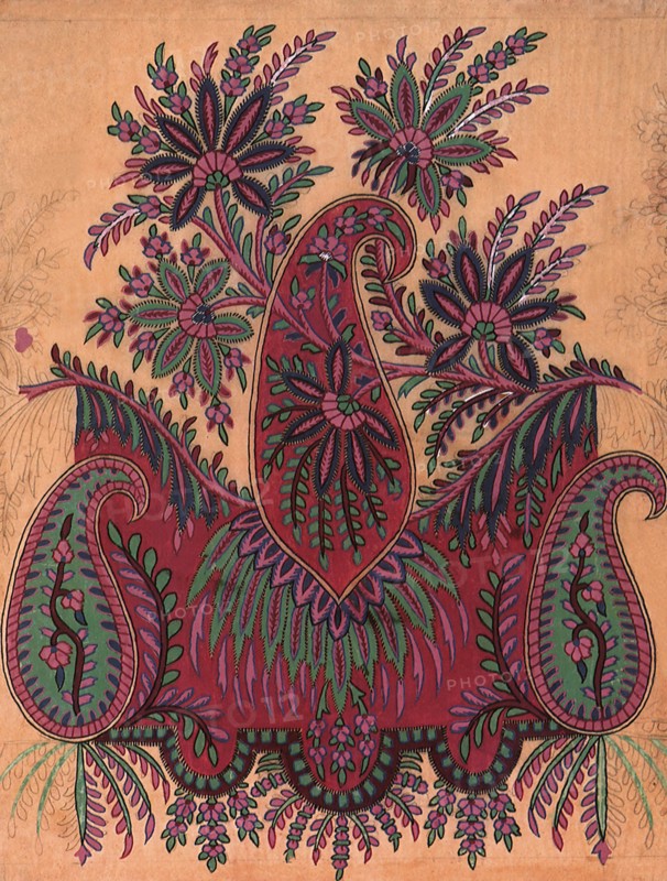 Leaves and Paisley.