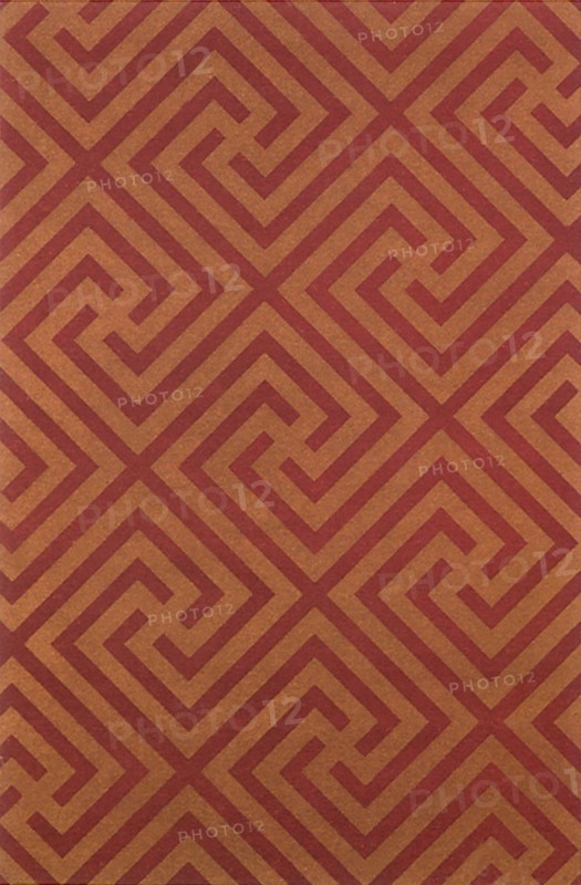 Japanese Swirls on Red.