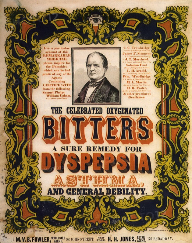 The Celebrated Oxygenated Bitters.