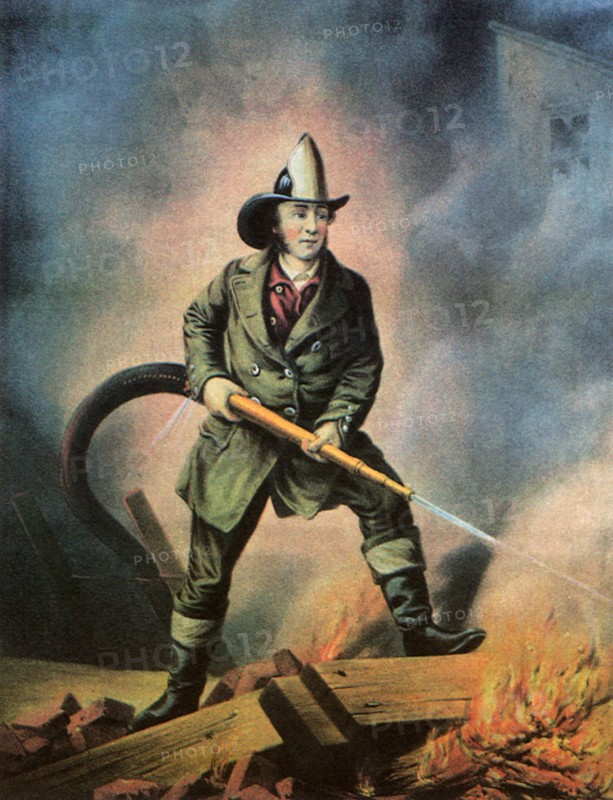 The American Fireman; Facing the Enemy.