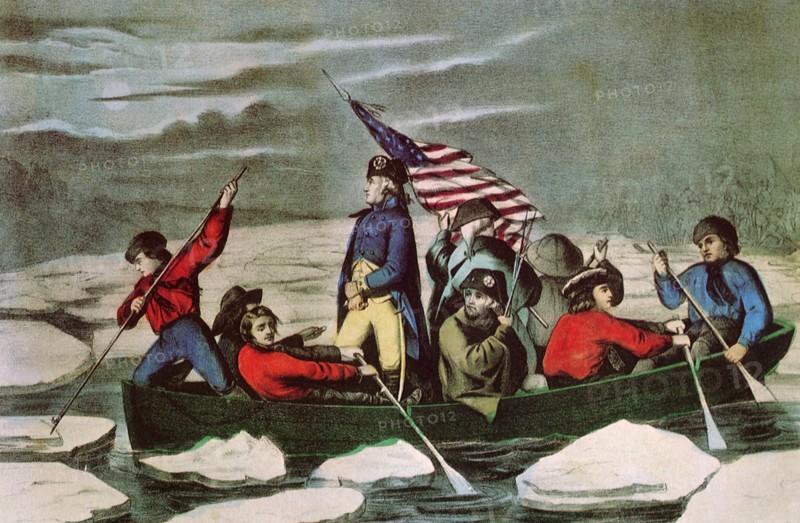 Washington Crossing the Delaware.