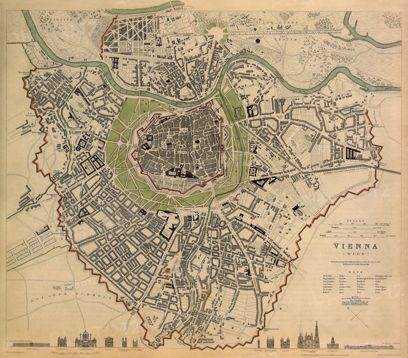 Map of Vienna.
