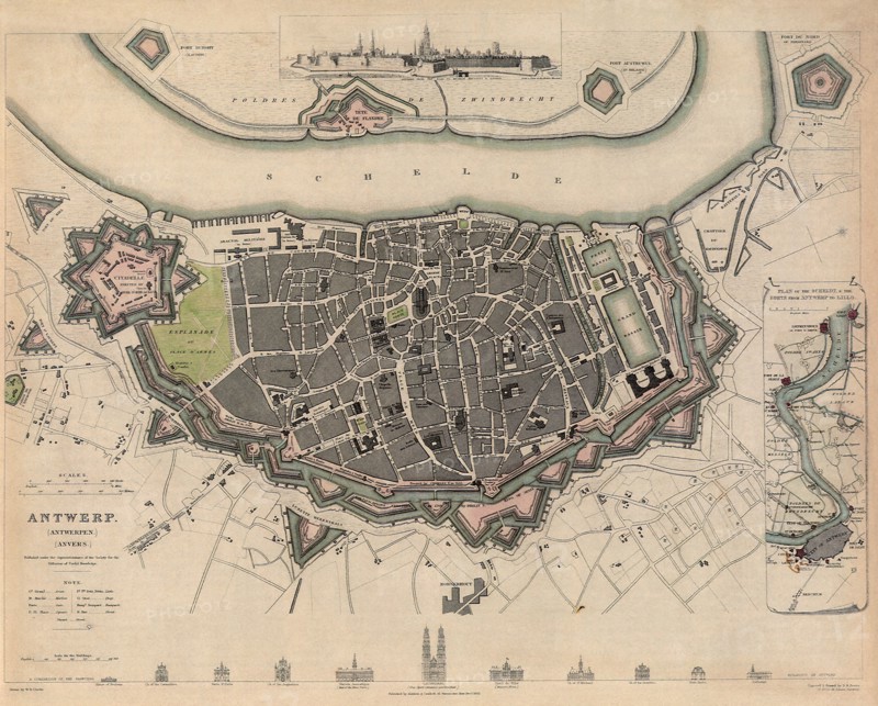 Map of Antwerp.