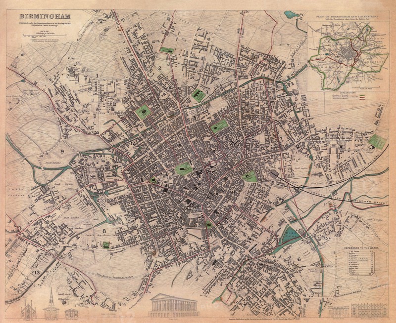 Map of Birmingham.