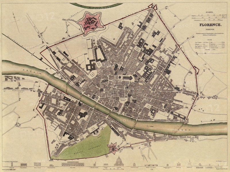 Map of Florence.