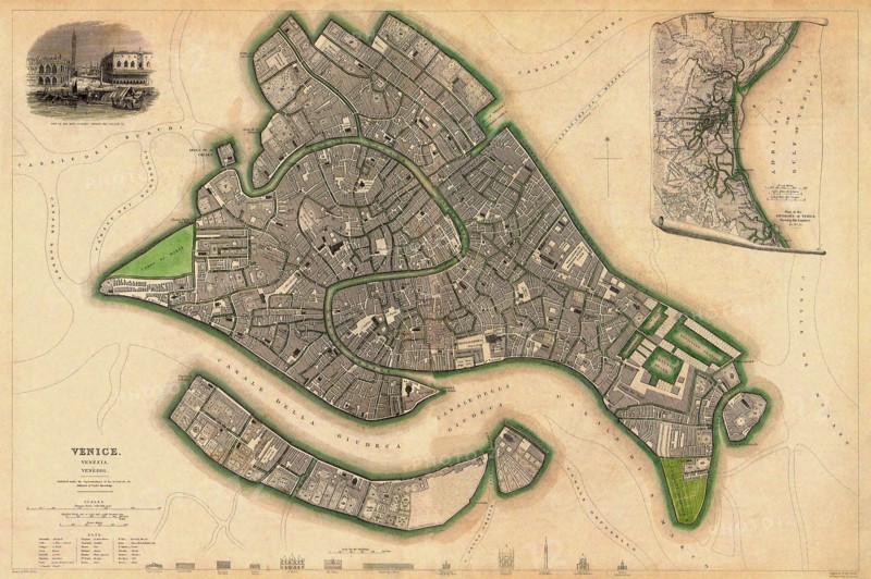 Map of Venice.