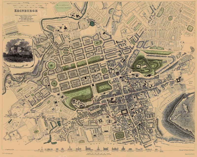 Map of Edinburgh.