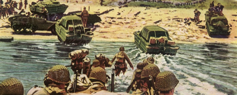 Marines Land at Normandy.
