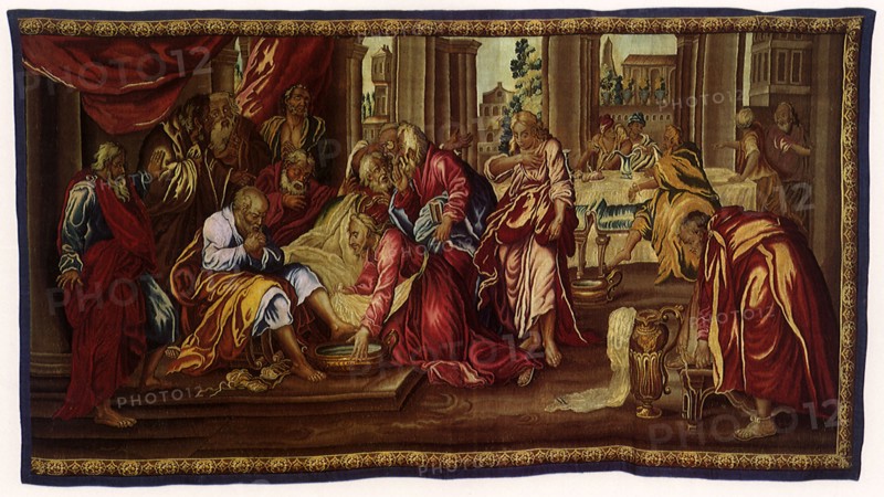 Le Christ Lavant les Pieds des ApÃ´tres.