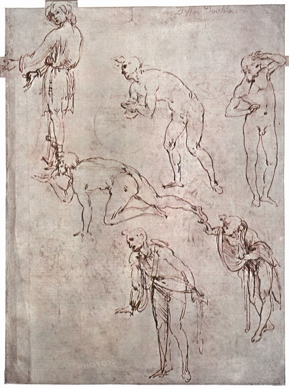Studies for the Adoration of the Magi.