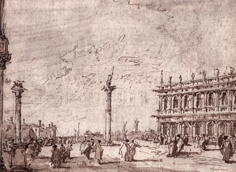 The Piazzetta in Venice.