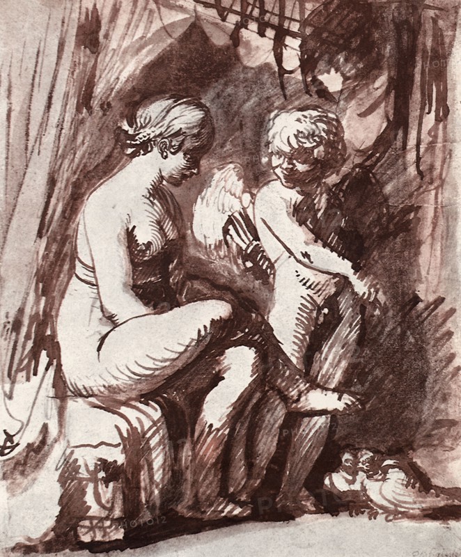 Venus and Cupid.