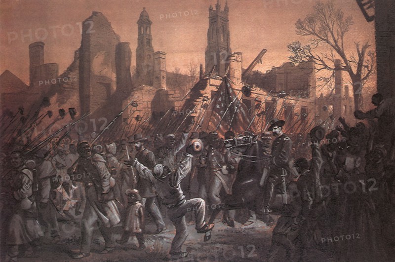 Entrance of the 55th Massachusetts Regiment.