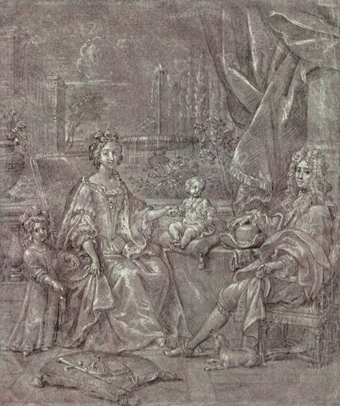 James II and his Family at Saint-Germain.