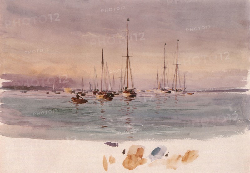 Yachts at Anchor.
