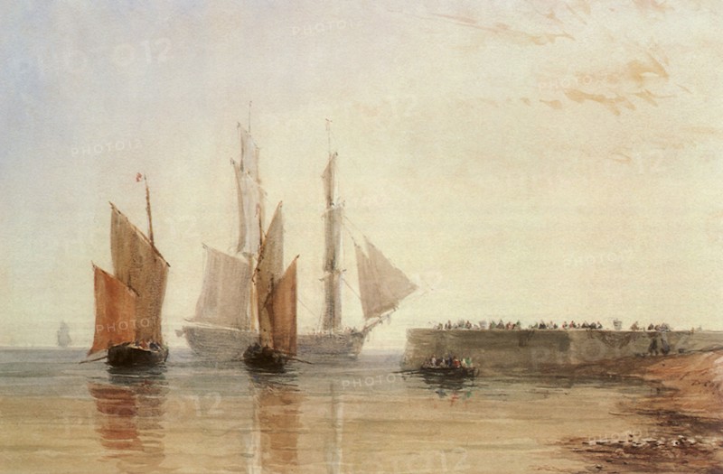 Entrance to Calais Harbour.