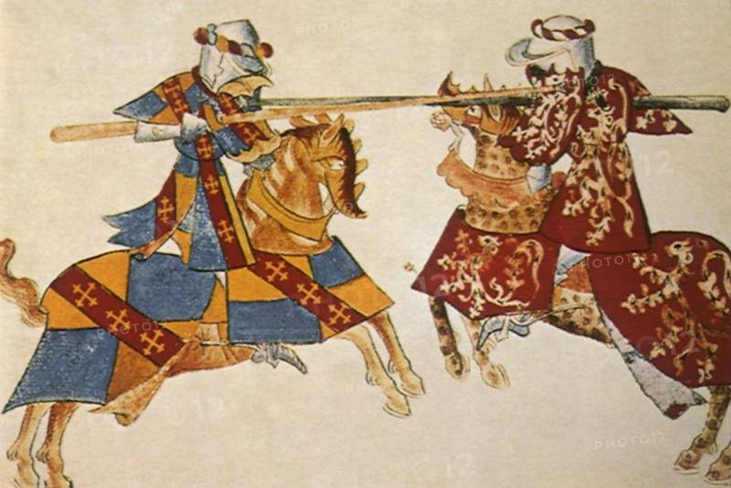 Two Jousting Knights.