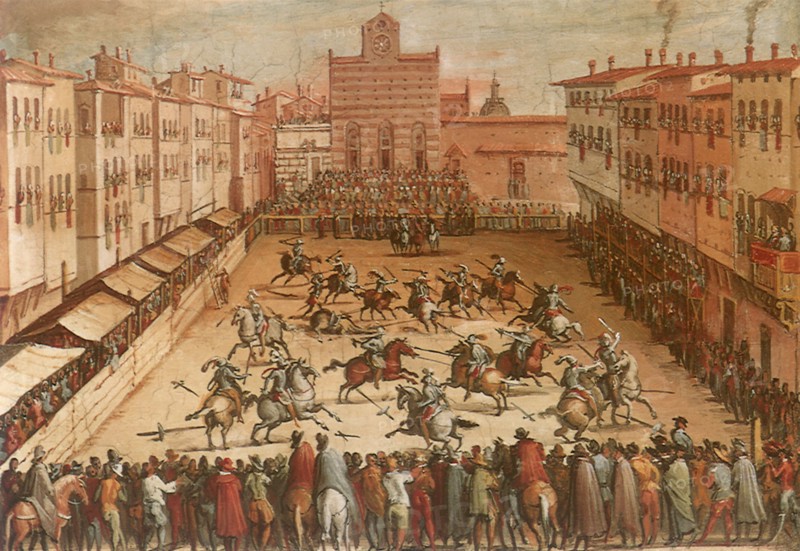Urban Tournament at Piazza Santa Croce in Florence.