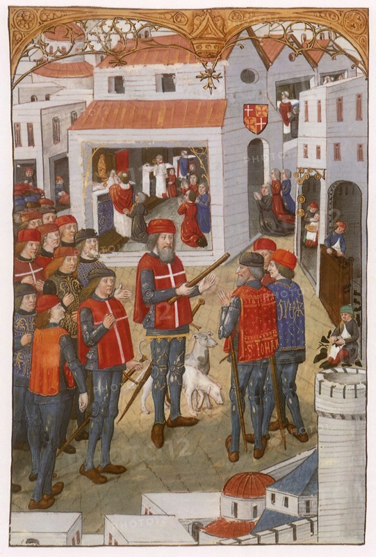 Knights Hospitaller prepare for Battle.