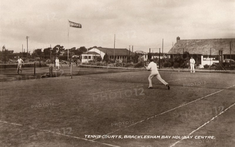Tennis Courts, Bracklesham Bay Holiday Center.