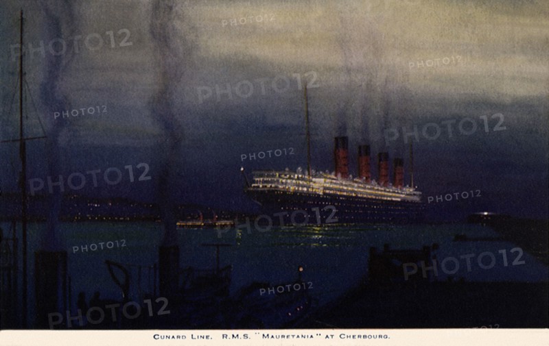 R.M.S. Mauretania at Cherbourg.