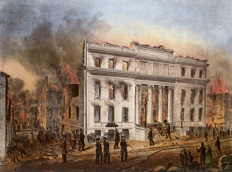 Ruins of the Merchant's Exchange.