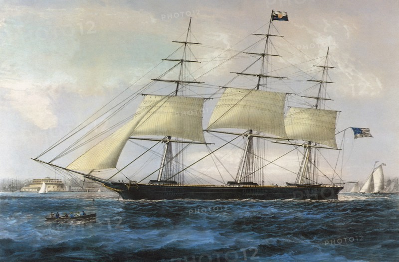 Clipper Ship 'Nightingale'.