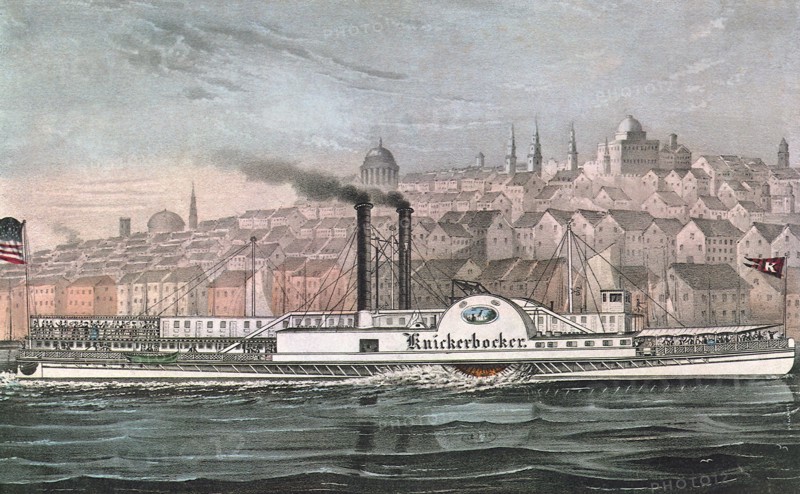 Steam-Boat 'Knickerbocker'.