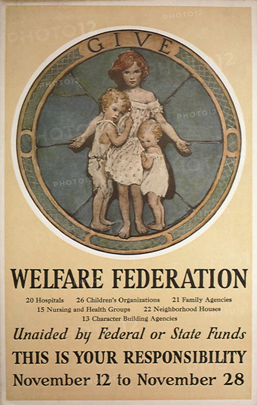 Two Todlers clutching to Young Girl.