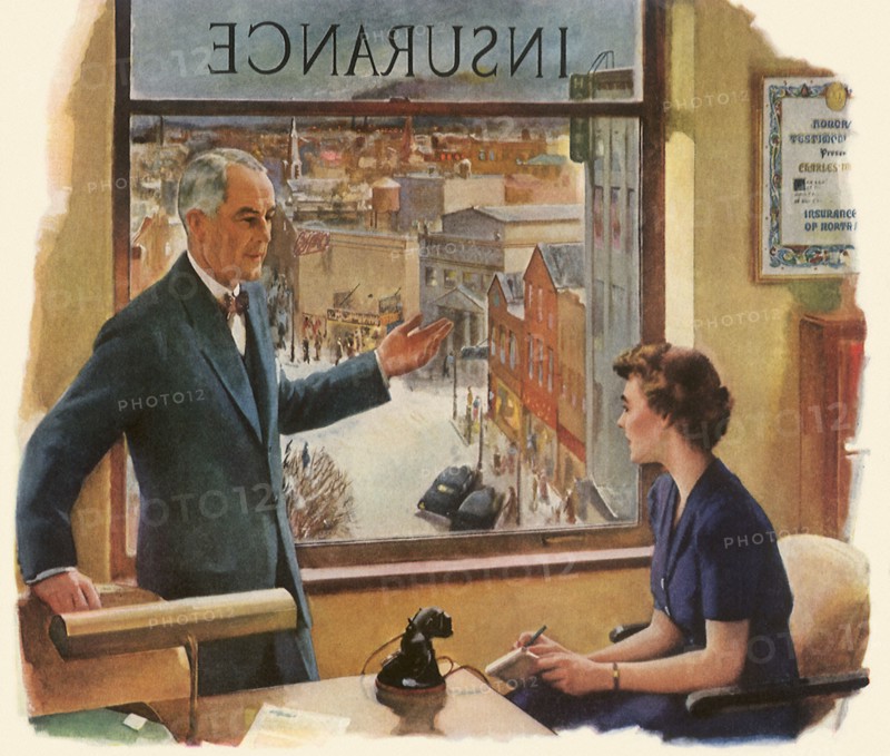 Insurance Salesman and Secretary.