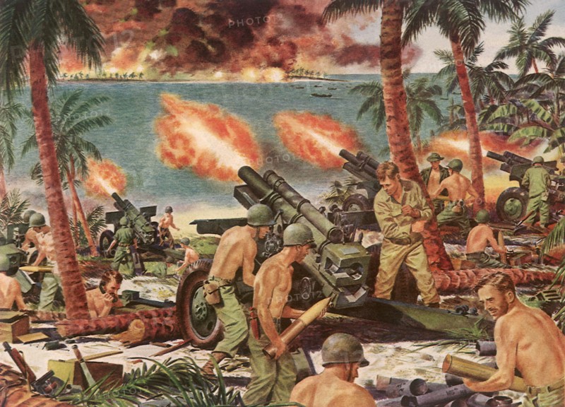Marines 'Scalp' Enubuj with Artillery Cannon.