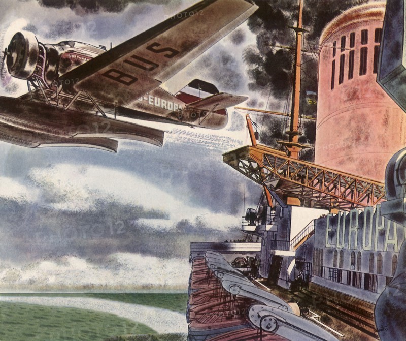 German Plane Launched from Ship.
