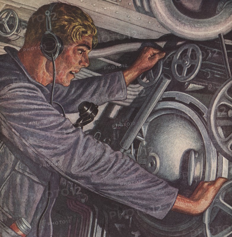 Torpedoman on Submarine.