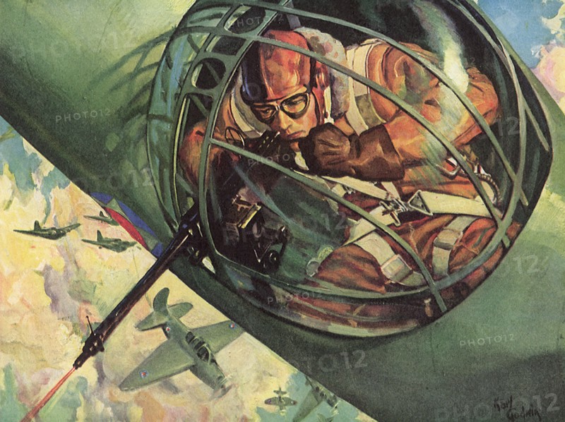 Gunner on American Bomber.