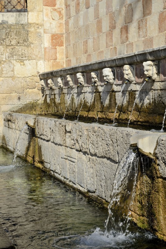 Fountain of the 99 Spouts. L'Aquila. Abruzzo. Italy
