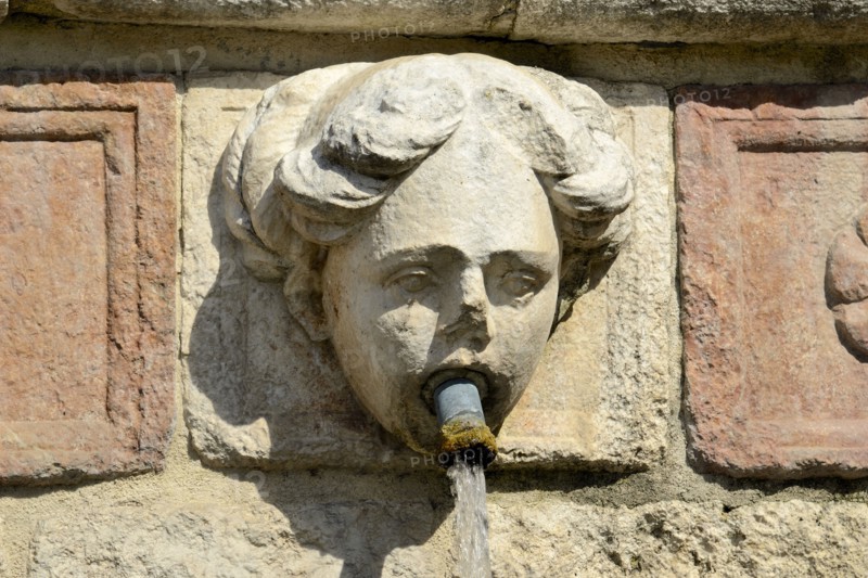 Fountain of the 99 Spouts. L'Aquila. Abruzzo. Italy
