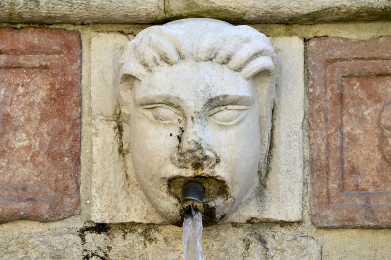 Fountain of the 99 Spouts. L'Aquila. Abruzzo. Italy