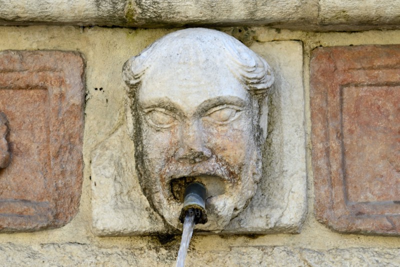 Fountain of the 99 Spouts. L'Aquila. Abruzzo. Italy