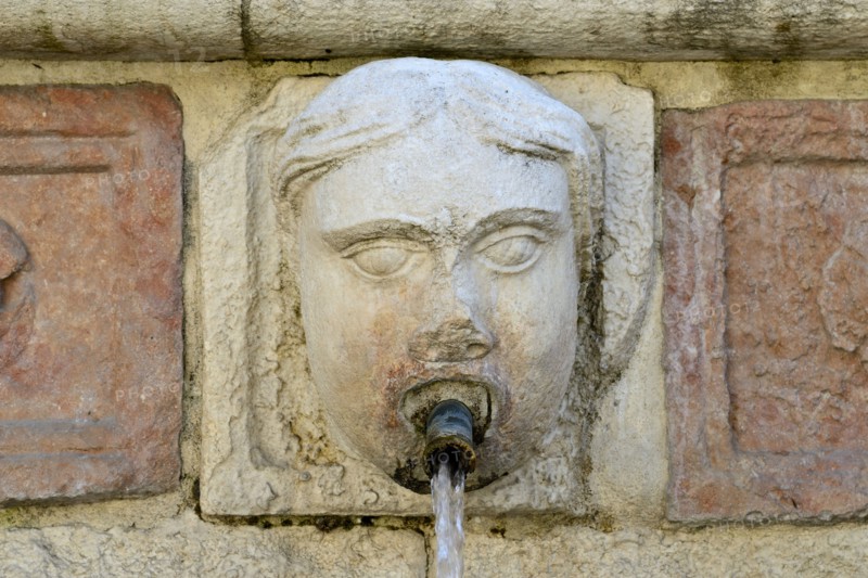 Fountain of the 99 Spouts. L'Aquila. Abruzzo. Italy