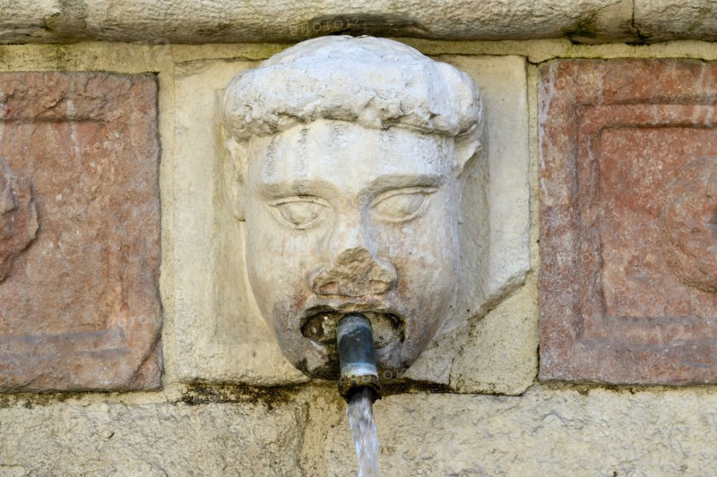 Fountain of the 99 Spouts. L'Aquila. Abruzzo. Italy