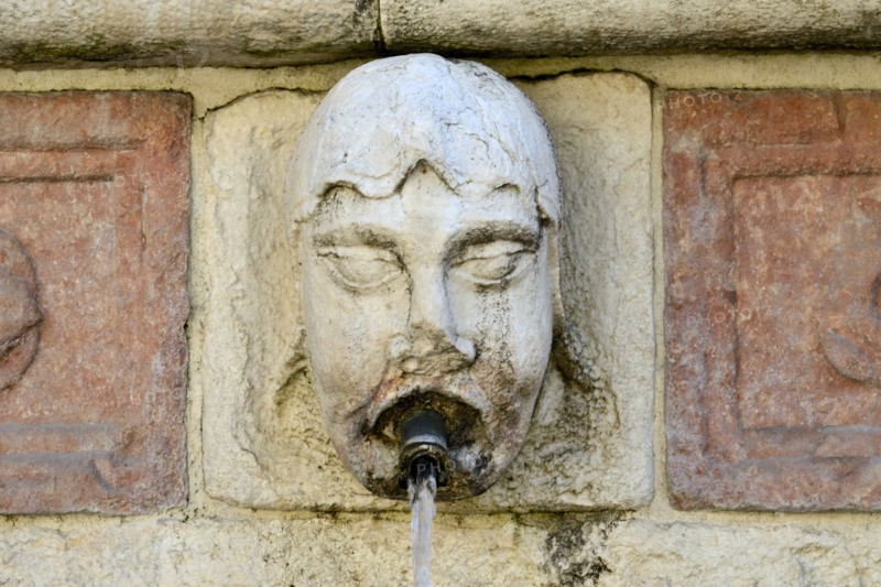 Fountain of the 99 Spouts. L'Aquila. Abruzzo. Italy