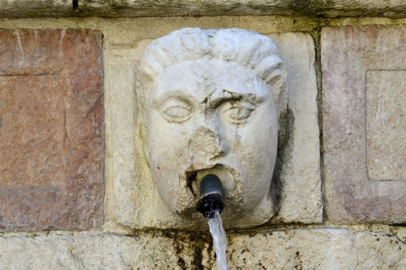 Fountain of the 99 Spouts. L'Aquila. Abruzzo. Italy