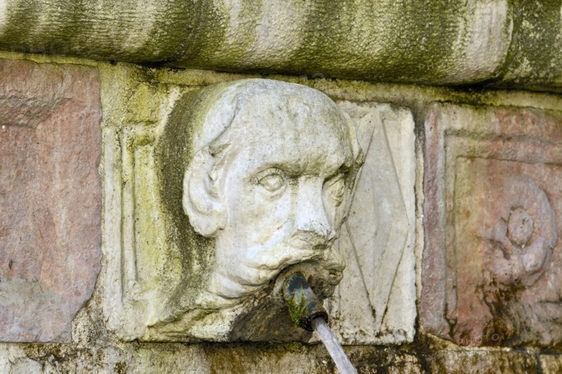 Fountain of the 99 Spouts. L'Aquila. Abruzzo. Italy