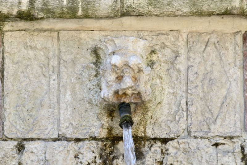 Fountain of the 99 Spouts. L'Aquila. Abruzzo. Italy
