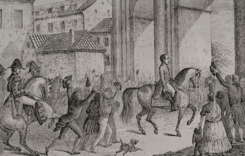 Triumphant entry of Ferdinand VII