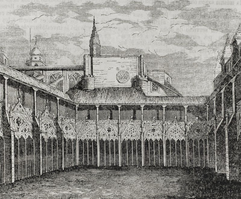 Spain, Cloisters of the Cathedral of Pamplona