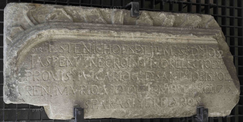 Tombstone of Josa Jaspe Montenegro, 1719