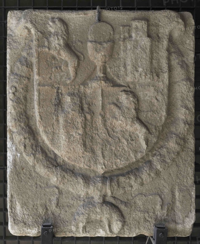 Spanish coat of arms with the arms of the Kingdom of Galicia
